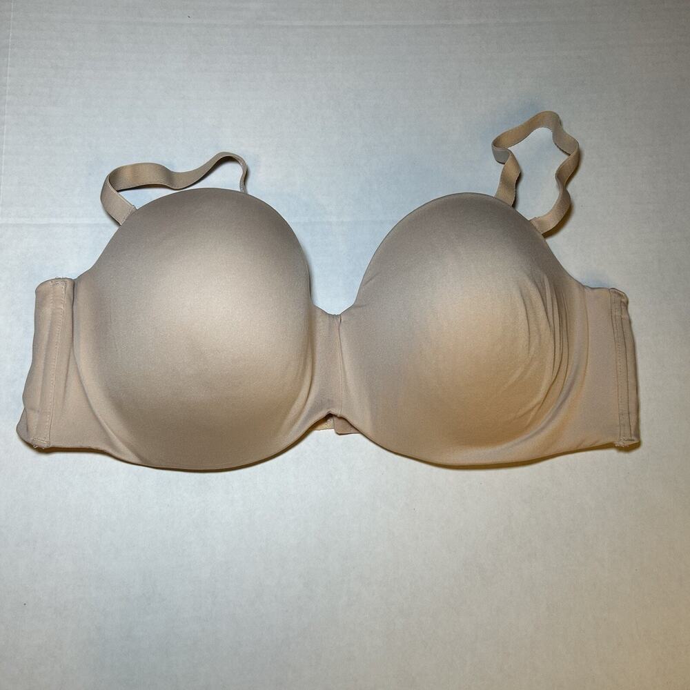 Maidenform 40D Nude‎ Bra Strapless Convertible Comfort Grip Full Coverage